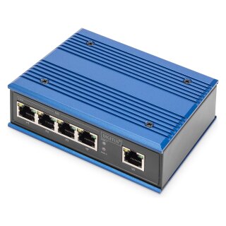 DIGITUS 5-Port Gigabit Industrie Switch Unmanaged + 1 RJ45 Uplink