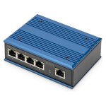 DIGITUS 4-Port Gigabit Industrie PoE Switch Unmanaged + 1...