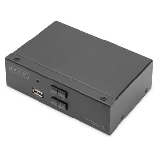 Digitus KVM Switch DisplayPort 2x1 (schwarz)