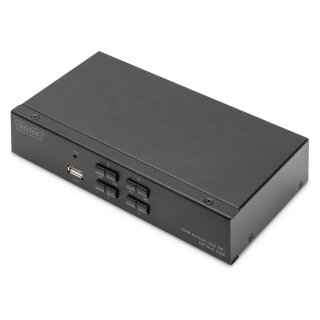 Digitus KVM Switch DispalyPort 4x1 (schwarz)