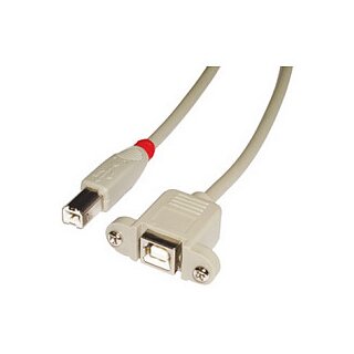 LINDY USB 2.0 Verlängerung Typ B/B M/F 1m
