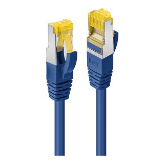 LINDY Patchkabel Cat6A S/FTP LSZH Cat7 Rohkabel blau 0.50m