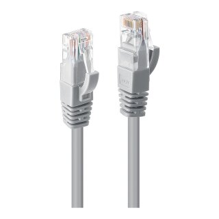 LINDY Patchkabel Cat6 U/UTP grau 0.30m
