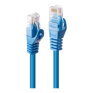 LINDY Patchkabel Cat6 U/UTP Basic blau 0.30m