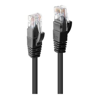 LINDY Patchkabel Cat6 U/UTP schwarz 1.00m