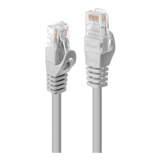 LINDY Patchkabel Cat6 U/UTP Basic grau 1.00m