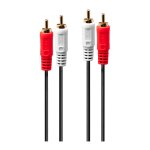 LINDY Audiokabel Stereo 2xRCA/2xRCA M/M 3m