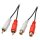 LINDY Audiokabel Stereo 2m 2xRCA (Cinch) m/f vergoldet