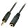 LINDY Audiokabel 3.5mm/2m 3.5mm-Klinke m/f vergoldet
