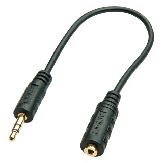 LINDY Audioadapter 2.5mm Kupplung an 3.5mm Stecker 0,2m