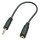 LINDY Audioadapter 2.5mm Kupplung an 3.5mm Stecker 0,2m