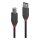 LINDY USB 2.0 Kabel Typ A/B Anthra Line M/M 3m schwarz