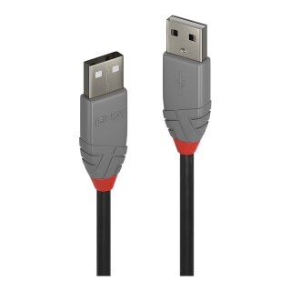 LINDY USB 2.0 Kabel Typ A/A Anthra Line M/M 3m