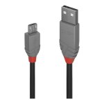LINDY USB 2.0 Kabel Typ A/Micro-B Anthra Line M/M 0.5m