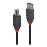 LINDY USB 2.0 Kabel Typ A/B Anthra Line M/M 0.5m