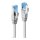 LINDY Patchkabel Cat.6A S/FTP TPE, grau 0,3m