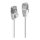 LINDY Patchkabel Cat.6A F/UTP Ultra Slim grau 0,5m
