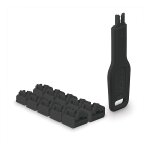 LINDY RJ45 Port Schlösser SCHWARZ, 10 Stck + 1...