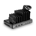 LINDY 6-Port USB-Ladestation 160W, 3x USB-C PD & 3x...