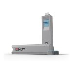 LINDY USB Typ C Port Schloss blau