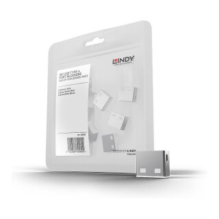 LINDY USB Typ A Portschlösser 10xWeiss Erweiterung f 40454