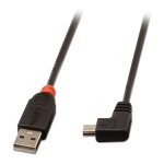 LINDY USB 2.0 Kabel Typ A/Mini-B 90° gewinkelt M/M 1m
