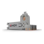 LINDY USB Typ A Portschlüssel 4xOrange mit...