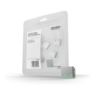 LINDY USB Typ A Portschlösser 10xGrün Erweiterung für 40451