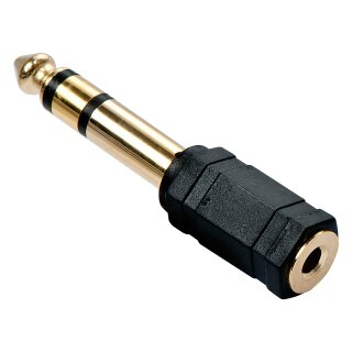 LINDY Audioadapter 3.5mm/6.3mm f/m vergoldet