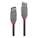 LINDY USB 2.0 Kabel Typ A/A Anthra Line M/M 0.5m