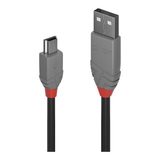 LINDY USB 2.0 Kabel Typ A/Mini-B M/M 0.2m