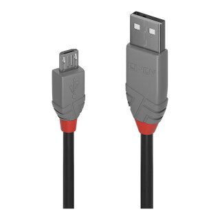 LINDY USB 2.0 Kabel Typ A/Micro-B Anthra Line M/M 3m
