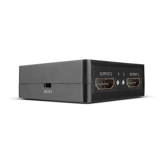LINDY 2 Port HDMI 18G Splitter, Compact