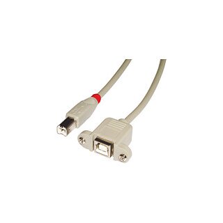 LINDY USB 2.0 Verlängerung Typ B/B M/F 0.5m