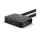 LINDY 2 Port DisplayPort 1.2, USB-C Cable KVM Switch
