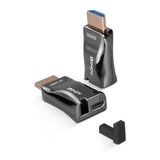 LINDY 300m HDMI 4K60 Fiber Optic Dongle extender