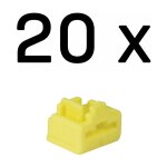 LINDY RJ45 Port Schlösser GELB, 20 Stück