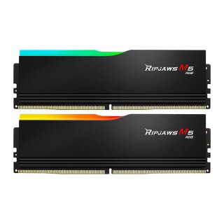64GB G.Skill DIMM 6000 (2x 32 GB) Dual-Kit (schwarz, F5-6000J3238G32GX2-RM5RK, Ripjaws M5 RGB, INTEL XMP)