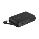 Belkin Powerbank mit integriertem USB-C Kabel, Schwarz,...