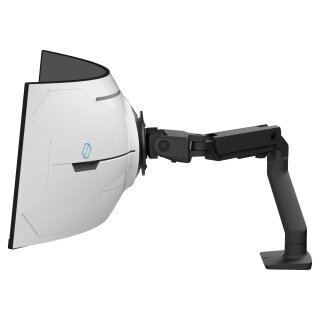 Ergotron HX Monitor Arm mit VHD-Gelenk, Tischhalterung (schwarz (matt), fr 1000 R Curved Monitore)