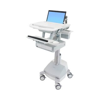 ERGOTRON StyleView Laptop-Wagen SLA-Antrieb 1 Schublade 1x1 EU bis 43,9cm 17,3Zoll 9,1kg.Anhebung 51cm 66Ah Power System 2x33Ah 12V
