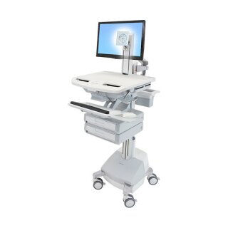 ERGOTRON StyleView Wagen mit LCD-Gelenk SLA-Antrieb 2 Schublade