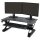 ERGOTRON WorkFit-TL Sitz-Steh-Schreibtisch-Arbeitsplatz schwarz max. Belastung 18kg.