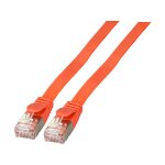 EFB RJ45 Flachpatchkabel U/FTP, Cat.6A, PVC, 5m, rot