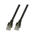EFB RJ45 Patchkabel SF/UTP Cat.5e PVC CCA 1.00m schwarz