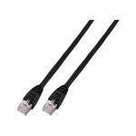 EFB RJ45 Patchkabel U/UTP, Cat.6, LSZH, CCA, 10m, schwarz
