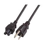 EFB Netzkabel USA/NEMA 5-15P-C5 180°,sw,1.8m,SVT...