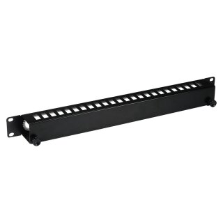 EFB 19" 1HE Kabelführungspanel mit Abdeckung,RAL9005