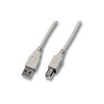 EFB USB2.0 Anschlusskabel A-B,St.-St.,1.8m,grau,Classic