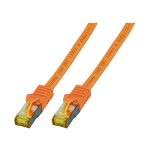EFB RJ45 Patchk. S/FTP Cat.6A LSZH Cat.7 Rohk. 5.00m orange